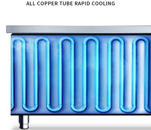 ตู้แช่สลัดและตู้โชว์พิซซ่าสแตนเลสเกรดเชิงพาณิชย์ ระบบทำความเย็นแบบล<span class=keywords><strong>ม</strong></span>ตรงและแบบอากาศ สำหรับร้านอาหาร - Product Image 3