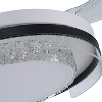 Ventilador de techo LED para hogar inteligente moderno con control remoto Popular para sala de estar Ventilador uso residencial