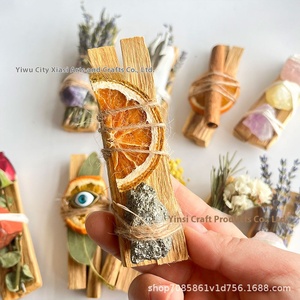 Rebanada de naranja sagrada peruana, paquete de <span class=keywords><strong>palo</strong></span> de aromaterapia, flor seca Natural, Ojo de Diablo, cristal, piedra cruda, incienso aromático de madera - Product Image 4