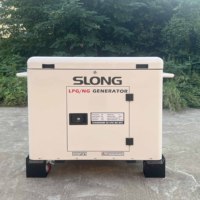 Generador de turbina de gas silencioso NG LPG 60Hz Generador refrigerado por aire