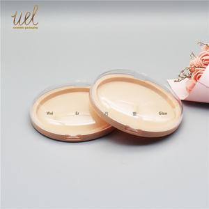 Boîte de patch de poitrine à couvercle transparent à base noire de 82mm de diamètre intérieur pour Nail Art stockage de cosmétiques vide avec une seule couche en stock - Product Image 3