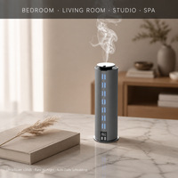 Diffuseur d'arômes LED rechargeable 100 ml 2000 mAh 12H sans fil avec application, 7 niveaux, 3 minuteurs, en aluminium, décoration de bureau unique, temps libre