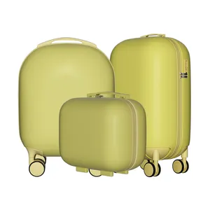 Manufacturers Custom Logo Packaging PC ABS Material Tsa Locks Printable Hard Trolley Travel Cute Suitcase Sets Luggage