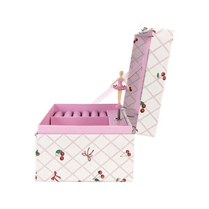 Caja de Música de Bailarina Personalizable al por Mayor, de Gran Venta, Caja de Almacenamiento Musical de 2 Capas con Espejo y Cajón para Niñas - Product Image 4