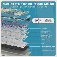 OEM ODM S98 Mechanical Keyboard with Smart Display Knob 96 RGB Wireless Gaming Keyboard BT24GUSBC Hot Swappable Custom Keyboard