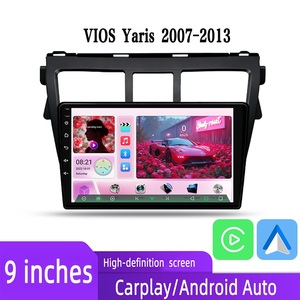 Lecteur DVD de voiture Qualcomm 9 pouces 4 cœurs avec écran IPS, WIFI, GPS, Android 2 Din, <span class=keywords><strong>autoradio</strong></span> pour Toyota VIOS <span class=keywords><strong>Yaris</strong></span> 2007-2013 - Product Image 3