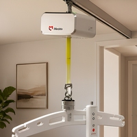 Système de transfert de patient portable électrique avec palan de plafond et rail détachable pour les soins à domicile
