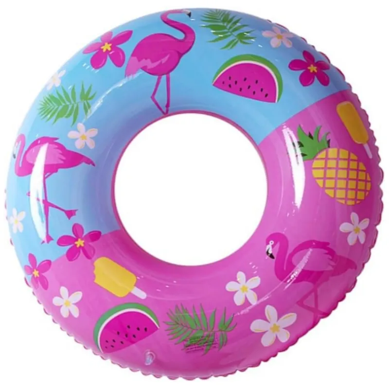 Factory Customized Pink Swimming Rings New Summer Collection Fire Crack Bird Little Girl Adult Buoyancy Thickened Rings Various