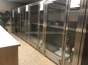 Caseta <span class=keywords><strong>para</strong></span> <span class=keywords><strong>Perros</strong></span> de Acero Inoxidable 304 de Alta Resistencia, Giratoria 360 Grados <span class=keywords><strong>para</strong></span> Residentes Caninos - Product Image 3