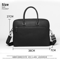 Sac à main pour homme en cuir pleine fleur véritable, grande capacité, nouveau style, haute qualité, sac à bandoulière, vente en gros sur mesure