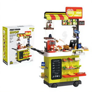 Juego de Cocina de Juguete de Plástico de Alta <span class=keywords><strong>Calidad</strong></span> de 102 cm, con Luces, Sonido y Agua que Fluye, para Niños - Product Image 3