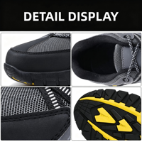 Chaussures de sécurité résistantes à l'usure, nouvelle collection, avec embout en acier, pour hommes, pour le travail, les activités de plein air, légères et confortables.