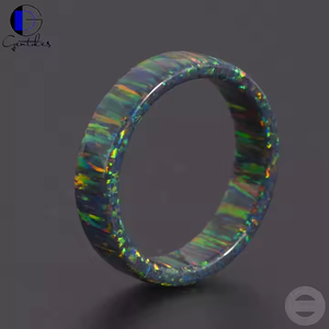 ジェントデス ジュエリー卸売 ファイアオパールリング 結婚指輪 ギフトジュエリー メンズ レディース 婚約・結婚指輪 研磨済み 光沢あり - Product Image 4