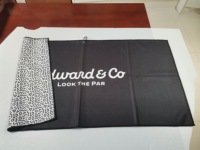Custom Microfiber Waffle Golf Towel 30pcs Low MOQ Quick Dry Absorbent with Logo Printing