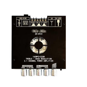 ซับวูฟเฟอร์เสียงสูงและเสียงต่ำ 160 วัตต์ x 2 + 220 วัตต์ <span class=keywords><strong>ZK</strong></span>-<span class=keywords><strong>HT21</strong></span> 2.1 แชนแนล tda7498E โมดูลเครื่องขยายเสียงดิจิตอลบลูทูธ - Product Image 6