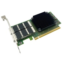 Adaptador Ethernet MCX623106AC-CDAT de Doble Puerto 100GbE, Tarjeta de Interfaz de Red PCIe 4.0 X16 para Servidor