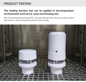 6合1空气温度、湿度、气压、风速、风向、雨量、太阳能超声波风速计、紧凑型气象站 - Product Image 5