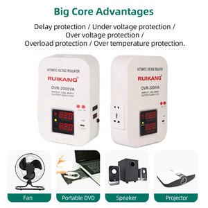 RUIKANG 2000VA stabilisateur <span class=keywords><strong>de</strong></span> <span class=keywords><strong>tension</strong></span> DVR mural monophasé AC 50Hz <span class=keywords><strong>limiteur</strong></span> électrique pour matériel <span class=keywords><strong>de</strong></span> PC d'affaires à domicile - Product Image 5
