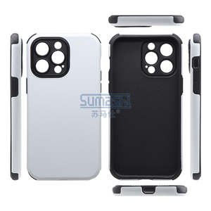 Étui pour téléphone portable vierge 2 en 1 résistant à l'impression par <span class=keywords><strong>transfert</strong></span> <span class=keywords><strong>de</strong></span> chaleur personnalisé 2 en 1 enduit 3d pour <span class=keywords><strong>Iphone</strong></span> 14 14 Pro Max - Product Image 1