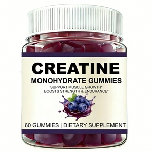 Gomitas de Creatina Sin Azúcar OEM para Adultos, Suplemento Dietético Deportivo, 3g 5g, Sabor Arándano, Creatina Monohidrato - Product Image 1