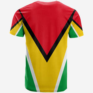 T-Shirt Personalizzata con Bandiera della Guyana in Stile Sublimazione, Maglietta Personalizzata per la Festa dell'Indipendenza della Guyana per Uomo - Product Image 3