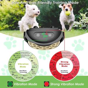 2025 <span class=keywords><strong>Humane</strong></span> No Shock Anti Bark <span class=keywords><strong>Dog</strong></span> <span class=keywords><strong>Collar</strong></span> de entrenamiento impermeable con modo multifunción para perros - Product Image 5
