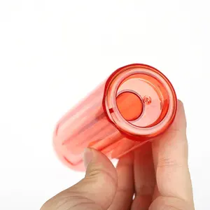 Molinillo Manual de plástico para hierbas, tubo multicolor con relleno de tabaco