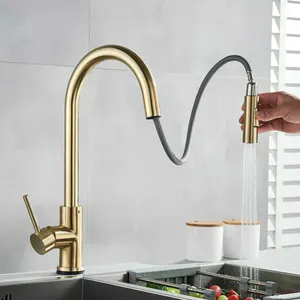Rubinetti da cucina con sensore rubinetto per lavello estraibile in acciaio inossidabile 304 rubinetto misto a induzione intelligente accessori da cucina