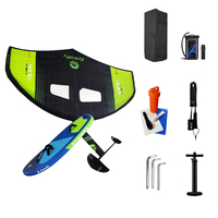Ensemble de planche hydrofoil gonflable unisexe Entroffy Ocean Water Sports Drop Stitch pour le surf et le kite