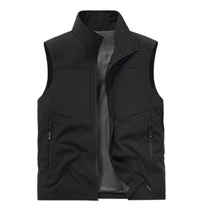Design Custom Embroidery Logo Polar Fleece Vest <b>Jacket</b> with Full Zip Design <b>Workers</b> Volunteer Summer Warm Uniforms - Product Image 2