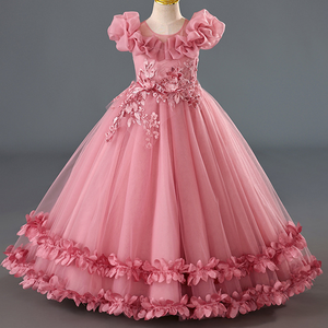 Venta caliente <span class=keywords><strong>de</strong></span> gama alta princesa Puffball vestido <span class=keywords><strong>para</strong></span> niñas Formal <span class=keywords><strong>para</strong></span> boda Piano rendimiento flor niña vestido <span class=keywords><strong>de</strong></span> <span class=keywords><strong>fiesta</strong></span> - Product Image 4