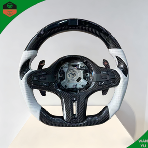 <span class=keywords><strong>Volant</strong></span> de voiture en fibre de <span class=keywords><strong>carbone</strong></span> Alcantara LED à <span class=keywords><strong>prix</strong></span> de gros pour BMW G20 G30 G01 Série 3 Série 5 - Product Image 2
