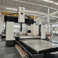 Machine de fraisage à portique CNC DVF4027 pour l'industrie ferroviaire
