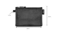 Sac fourre-tout transparent en maille écologique, petit et portable, pour maquillage, rouge à lèvres, clés, cartes, écouteurs, cadeaux personnalisables pour hommes