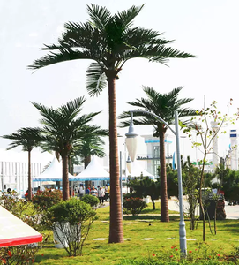 Günstiger Preis Verkauf große Innen-und Außen dekoration Palmen Kunststoff künstliche Kokosnuss baum - Product Image 2