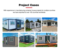 Grande Maison préfabriquée de luxe 20/40FT Australie 3 en 1 Maisons mobiles pliantes Maison modulaire en conteneur extensible