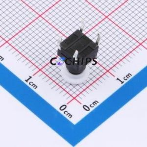TSW06112-105B331CA-003E Tactile <b>Switch</b> Through hole-4P,6.1x6.1mm <b>Switch</b> Single Pole Single Throw Round Button 1.8N 6.1mm - Product Image 2