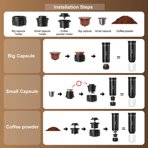 Portable Capsule <b>Coffee</b> <b>Machine</b> Espresso Maker USB Rechargeable <b>Coffee</b> Pod Brewer for Office Travel Home - Product Image 4
