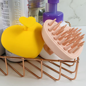 3D การออกแบบหัวใจใหม่ซิลิโคนนวดหนังศีรษะแชมพูหัวแปรงล้างผมสำหรับการเจริญเติบโตของเส้น<span class=keywords><strong>ผม</strong></span>ที่กำหนดเอง - Product Image 5