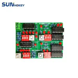 Kit elektronik DIY sirkuit gerbang dan rangkaian analisis sirkuit logika kombinasi pengujian proyek solder rangkaian latihan