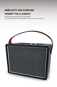 Altoparlante portatile Wireless alimentato acustico OEM altoparlanti Woofer Stereo in legno per esterni - Product Image 4