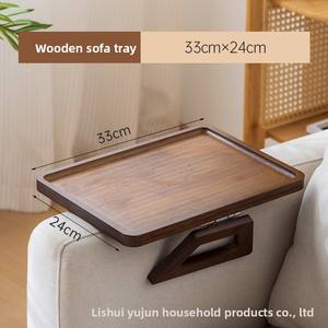 Nouveau <span class=keywords><strong>plateau</strong></span> carré pliable antidérapant en bambou de style chinois pour thé et fromage, à poser sur accoudoir de <span class=keywords><strong>canapé</strong></span>, peu encombrant, avec fonction <span class=keywords><strong>plateau</strong></span> à eau - Product Image 6