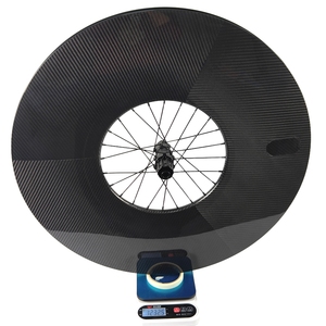 Roues de <span class=keywords><strong>vélo</strong></span> de route en carbone 180 mm, freins à disque, 700C, 28 mm de large, jeu de roues de <span class=keywords><strong>vélo</strong></span> de piste, tubeless, roues aérodynamiques de triathlon - Product Image 6