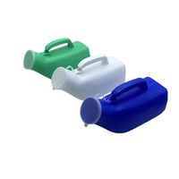 Urinario de plástico rectangular de 1200 ml para adultos, ancianos y niños, para uso sanitario.