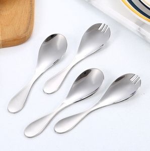 Cuchara-tenedor DFO11 SUS 304 de Alta Calidad con Acabado Espejo, Segura para Niños - Product Image 4