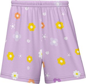 LQSZ Girls Breathable Jersey Floral Pajamas Set Summer Toddler <strong>PJs</strong> Short Sleeves Sleepwear Pocket 95% Polyester for 5-12 Years - Product Image 4