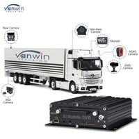 Système de suivi de flotte de véhicules ADAS DMS BSD 8CH WiFi GPS 4G Live View DVR mobile pour voitures avec technologie AI