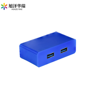 Conector Hermético Asaze Rae, 2 USB 3.0 F/F, Módulo Sellado Tipo D, Conector Industrial de Aviación, Enchufe Hermético