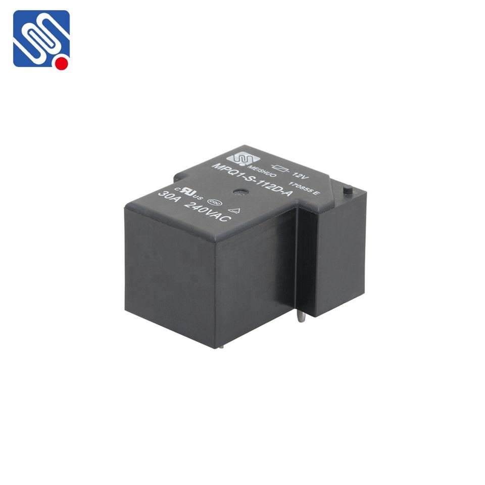 Meishuo MPQ1-S-112D-A 12V DC High Power Electromagnetic Relay Miniature Changeover Type with Sealed for New Energy