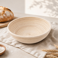 Panier de levage en rotin indonésien, panier de levage artisanal pour la boulangerie artisanale et les boulangeries professionnelles